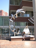 Fish Sculpture Outside Legal Seafood, Kendall Square