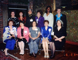 1994, our 25th reunion
top: Josette Goldish, Karen Horn Hearn, Lee Wolfe, Carolyn Gissen Dedrick, Linda Sharpe, Irene Greif
bo