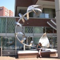 Fish Sculpture Outside Legal Seafood, Kendall Square